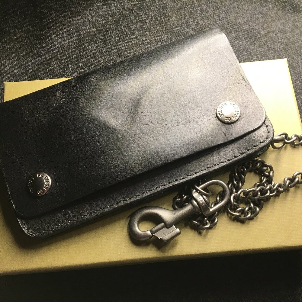 Filson Workshop Long Snap Leather Wallet With Chain